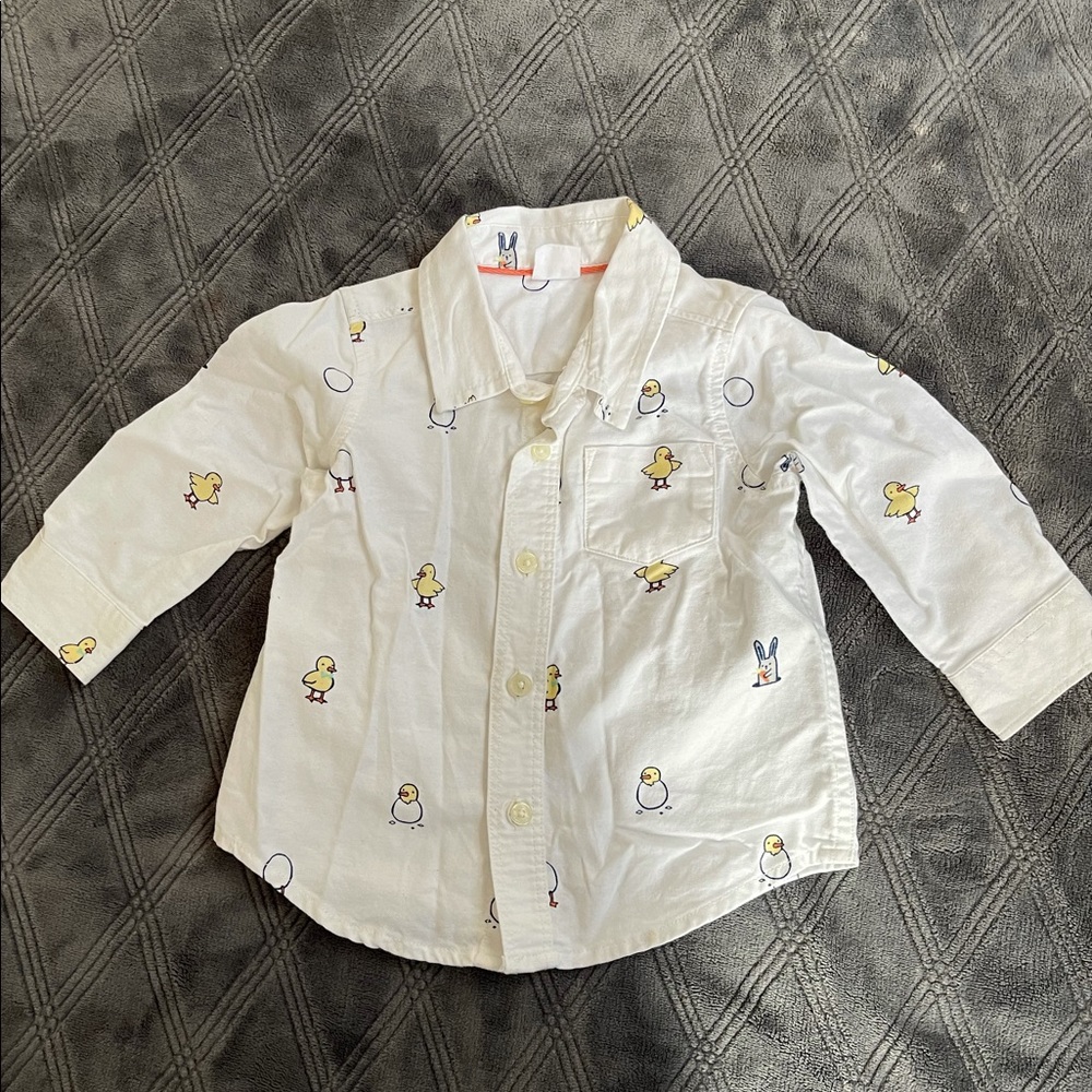 Gap Baby Boy button down Long Sleeve Shirt